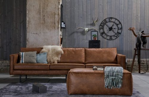 Rodeo Poef 43x120x60 Cognac - Afbeelding 6