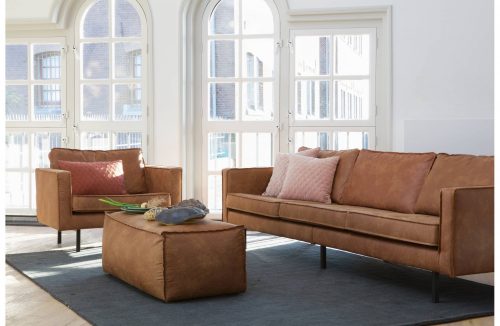 Rodeo Poef 43x120x60 Cognac - Afbeelding 7