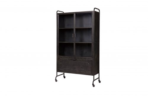 Steel Storage Vitrinekast Metaal Zwart - Afbeelding 3