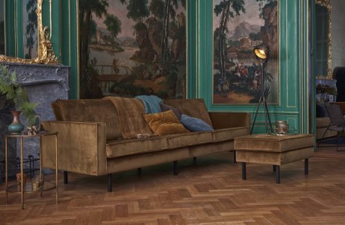 Rodeo Bank 3-Zits Velvet, Honing Geel - Afbeelding 6