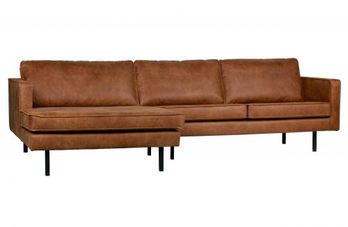 Bankstel Rodeo Chaise Longue Links, Cognac - Afbeelding 2