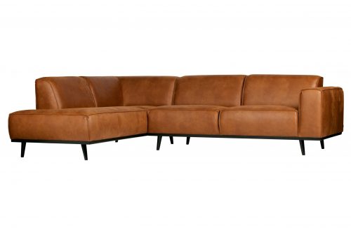Statement Hoekbank Links Eco Leer Cognac - Afbeelding 2