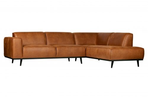 Statement Hoekbank Rechts Eco Leer Cognac - Afbeelding 2