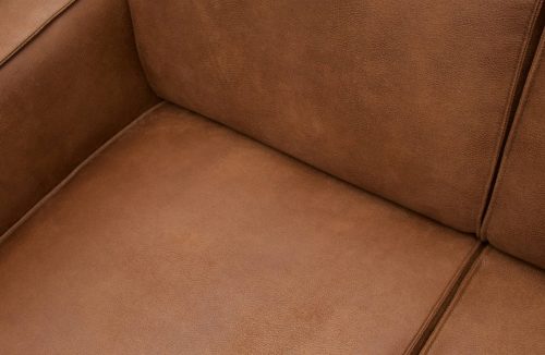 Statement Hoekbank Rechts Eco Leer Cognac - Afbeelding 5