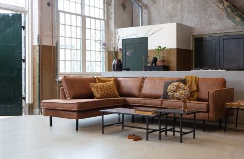 Rodeo hoekbank links, Cognac