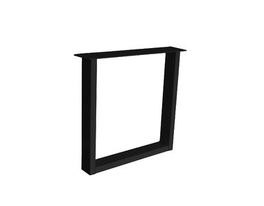 Onderstel metal U 100x40mm, 600mm breed