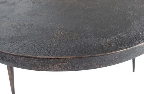 Bounds bijzettafel, L of XL, hout/metaal antique goud - Afbeelding 3