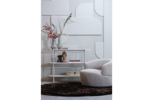 Woolly draaifauteuil bouclé naturel gemeleerd - Afbeelding 4