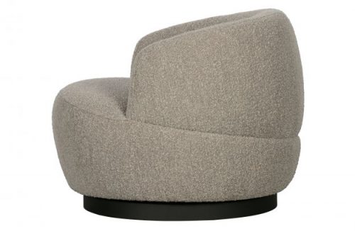 Woolly draaifauteuil bouclé naturel gemeleerd - Afbeelding 8