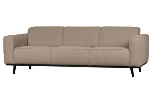 Bankstel Statement 3-zits 230cm bouclé beige - Afbeelding 5