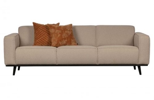 Bankstel Statement 3-zits 230cm bouclé beige - Afbeelding 6