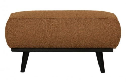 Statement hocker bouclé butter 80x55cm
