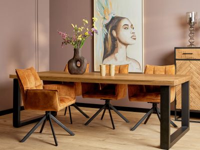 Eettafel Mango hout, 220x100cm