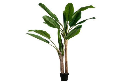 Bananenplant kunstplant groen 138cm