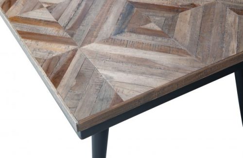 Rhombic salontafel 120x60cm hout/metaal - Afbeelding 5