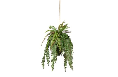 Varen hangende kunstplant groen 58cm