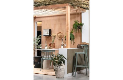 Varen hangende kunstplant groen 58cm - Afbeelding 2