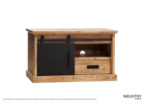 Industry tv kast klein 1dr/1la/1 open lamulux