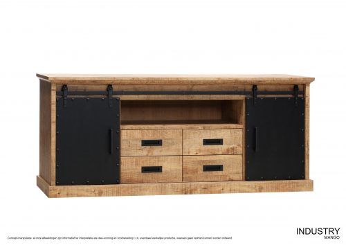 Industry dressoir 2dr/2la/1 breed lamulux