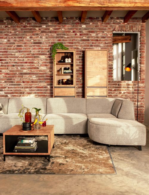 Berlage vitrinekast, 1 glazen deur/1 deur/1 lade - Afbeelding 2