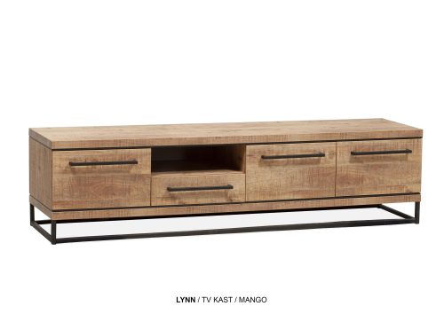 Lynn tv kast groot 3 deurs/1 lade/1 open vak