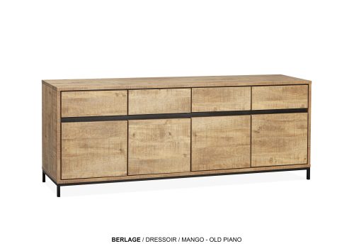 Berlage dressoir 4 deurs/4 laden