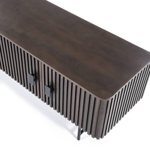 TV meubel Remi 250cm- in zwart of bruin - Afbeelding 3