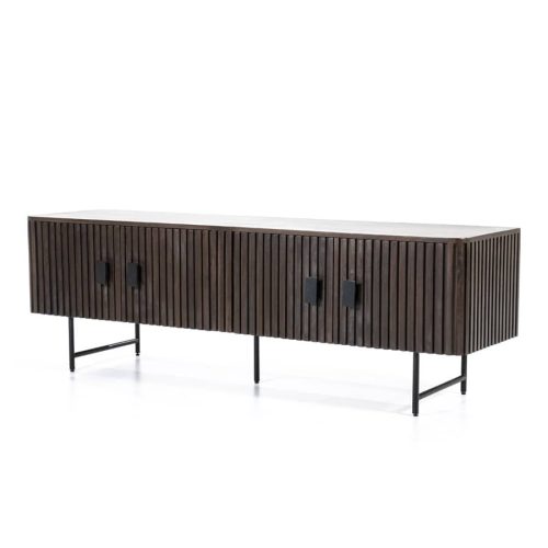 TV meubel Remi 170cm - in zwart of bruin - Afbeelding 3