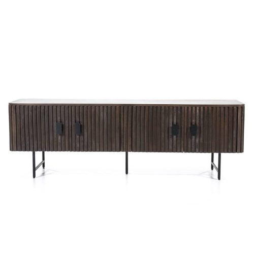 TV meubel Remi 170cm - in zwart of bruin - Afbeelding 2
