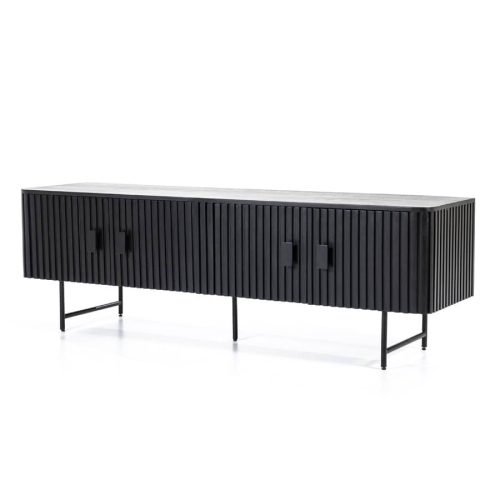 TV meubel Remi 170cm - in zwart of bruin - Afbeelding 6