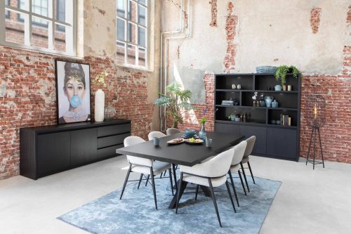 Wandkast Milaan, 2 drs/ 6 open vakken - Afbeelding 2