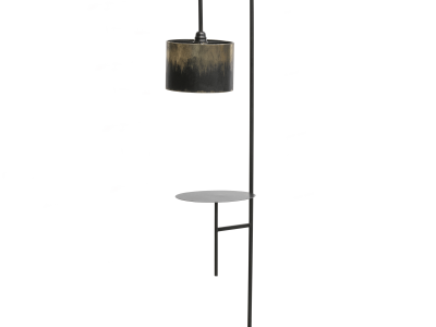 Blackout staande lamp metaal zwart