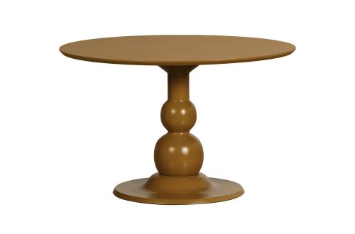 Blanco eettafel ø120cm mango hout honinggeel