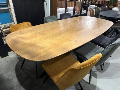 Deens Ovaal mango tafel (glad) - Afbeelding 2