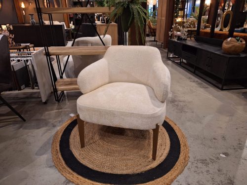 Fauteuil Venus white chenille - Afbeelding 2