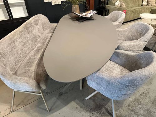 HPL eettafel, 240x105cm, model Slipper - Afbeelding 2