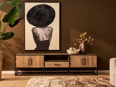 Tv meubel Dakota Naturel Mangohout 240 cm