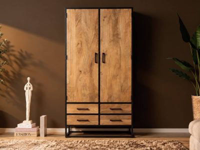 Kabinet Dakota Naturel Mangohout 90 cm